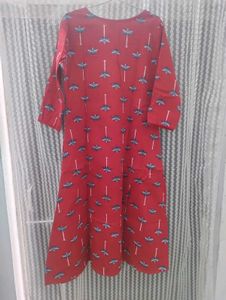 Red Kurta Pant Set