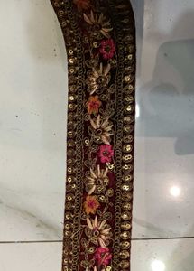 Velvet lace for duppata and lehanga