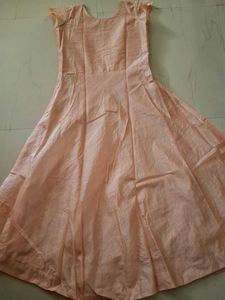 Elegant Peach Embroidered Kurta Set