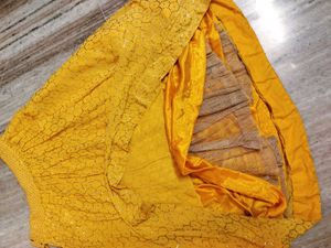 Cancan Attached Heavy Flared Lehenga