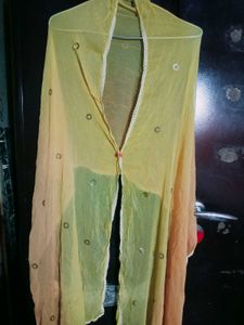 A Line Kurta With Dupatta
