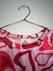 Retro Heart Print Tank Top