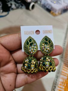 Silver Jhumka