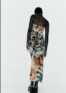 ZARA Fitted Strapless Tie-Dye Tulle Dress – New wi