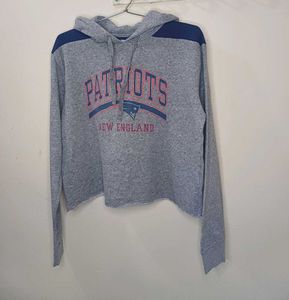 New England Patriots Cropped Hoodie