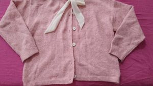 Pink Knit Cardigan