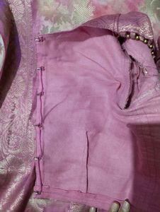 Pink Floral Silk Soft saree