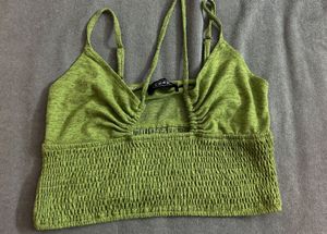 Cider Green Halter Top
