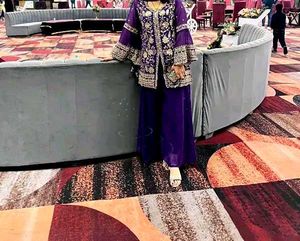 Elegant Purple Sharara Set