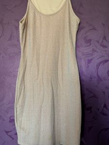 Beige Bodycon Party Dress