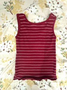 Red Striped Tank Top