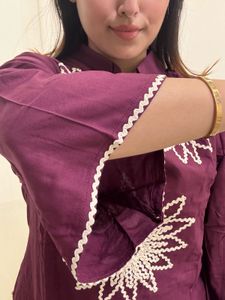 Embroidered Kurta Cord Set
