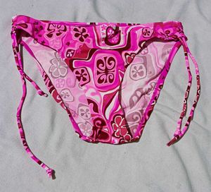 Pink Adjustable Bikini Bottom