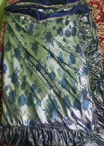 Floral Ruffle Saree