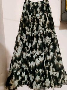 Floral Print Skirt