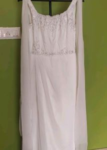 Amazing Off White Long Gown/New With Tag