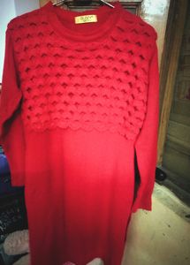 Red ♥️ Woollen Kurta For Sale