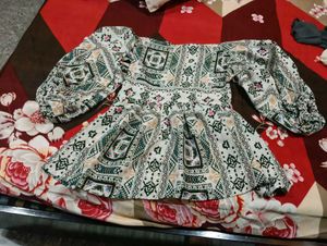 Patterned Mini Dress