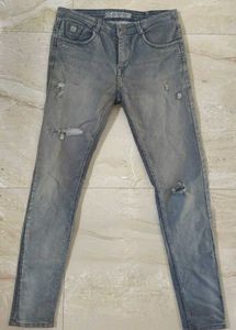 Gray Denim Jeans