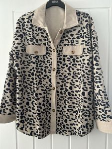 y2k Leopard Print Overshirt