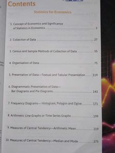Statistics for Economics Class XI