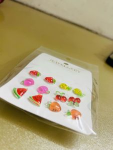 Fruit Stud Earring Set