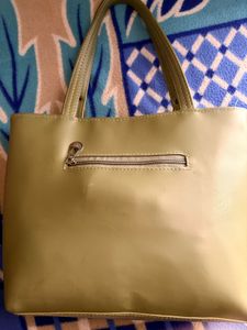 Elegant Olive Green Handbag