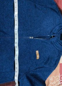 Blue Knit Jacket