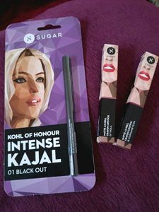 Sugar Lipstick and Kajal Combo