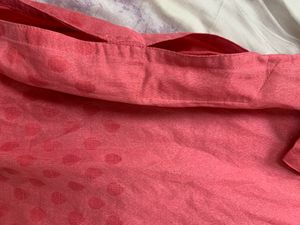 Pink Stitched Kurta