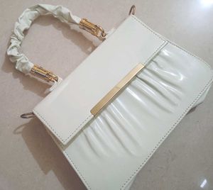 White handbag