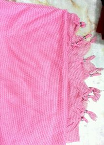 Pink And Green Dupatta For Girls 🌟