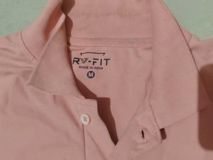 Stylish Peach Polo T-Shirt