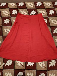 tokyo takies red midi skirt