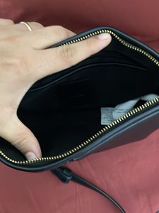 Black Leather Crossbody Bag