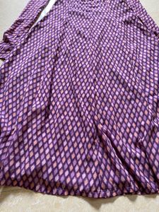 💕Purple Print Anarkali Kurta type Dress💕
