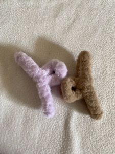 Fuzzy Hair Clips