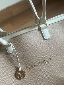 Beautiful Beige White Laptop Handbag