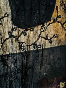 ₹100 Netted Black Dupatta