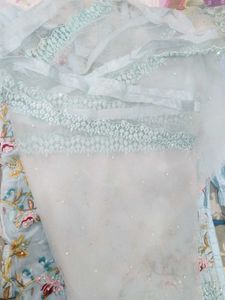 A Very Graceful Sky Blue Colour Pakistai Suit