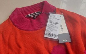 The Roadster Co Stylish Patterned Knit Sweater