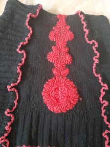 designer woolen frok for 9 to 11year girls