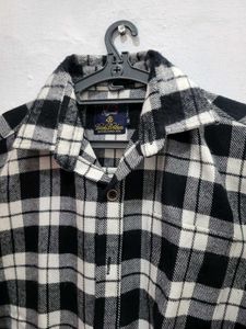 Black &amp; White Flannel Shirt