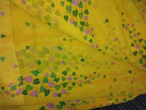Yellow Floral Saree