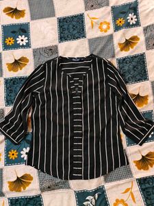 Black Striped Top