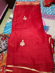 Soft Cotton Gota Work Saree