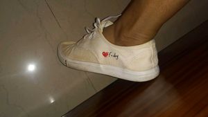 White Korean Cute Sneaker
