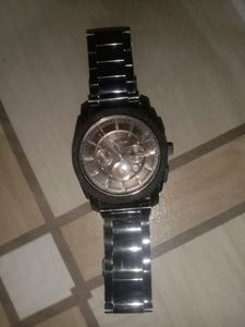 Fossil Black Stainless Steel Watch