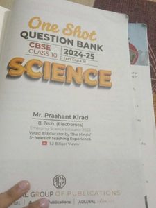Science One Shot Books For Class 10 2024to2025