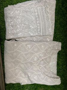 White Kurta With Pant
